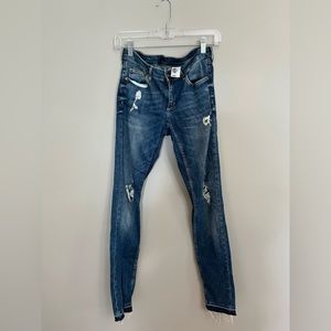 H&M Super Skinny Distressed Ripped Jeans